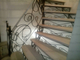 Каркас лестницы " Ажурный" с коваными подступенками