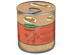 Organic Сhoice 340 г консервы 100 % говядина для собак