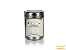"Краска для Волос"-Травяная Индиго, 150 г, производитель "КХАДИ"; Indigo Herbal Hair Colour, 150 g, Khadi