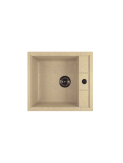 Мойка из искусственного мрамора MIXLINE ML-GM28 прямоугольная отверстие справа 445*500*190мм