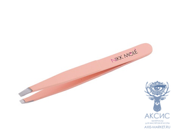 Пинцет Nikk Mole классический (Персик)