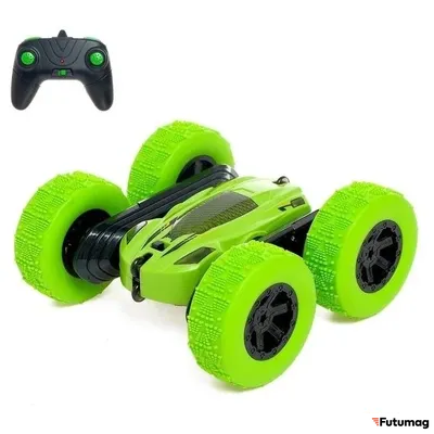 Дрифт машинка-перевертыш на радиоуправлении Зеленая