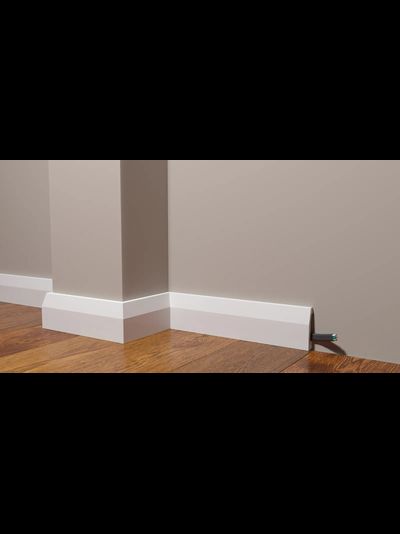 Напольный плинтус Decor-Dizayn DD125, для покраски, влагостойкий, ударопрочный, 2 метра