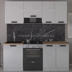 ЛЕ5009 Кухня Аляска №3 (1400+600). Размер: 1400+600*600