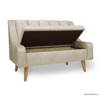 Кухонный ДИВАН в скандинавском стиле "ФОРУМ-12", Слоновая Кость