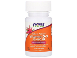 (NOW) Vitamin D-3 10.000 ME - (120 капс)