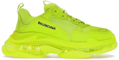 Кроссовки Balenciaga Triple S Fluorescent Green