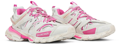 Balenciaga Track Sneaker White Fluo Pink женские