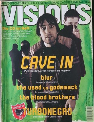 Visions Magazine Mai 2003 Cave In Cover Blur Иностранные музыкальные журналы, Intpressshop