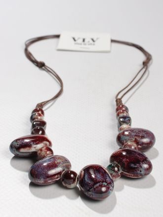 Колье "Керамические бусины 6"