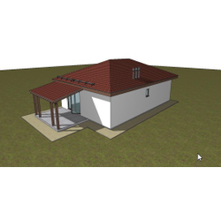 Одноэтажный дом с двумя спальнями 86м² (S48)