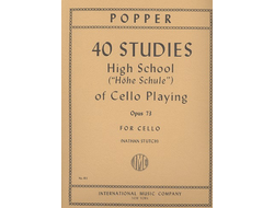 Popper High School of Cello Playing op.73