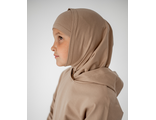 Арт. 19000 Детский комплект хиджаб с шапочкой. Цвет беж.