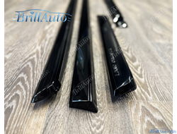 Молдинги Toyota Land Cruiser 200 узкие черные