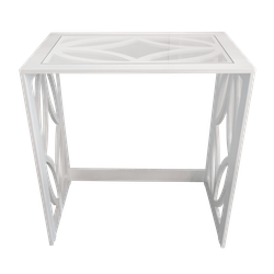 Стеллаж демонстрационный из ЛДСП и стекла для стильной презентации товаров