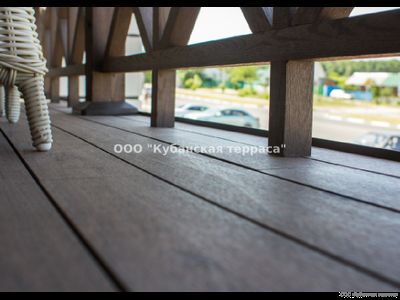 Террасная доска Bruggan Multicolor полнотелая Wenge