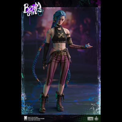 ПОСЛЕ ОБЗОРА - Джинкс (Аркейн, League of Legends)  - Коллекционная ФИГУРКА 1/6 scale BOOM GIRL Deluxe Edition (ot021) - Onetoys