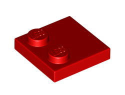 Tile, Modified 2 x 2 with Studs on Edge, Red (33909 / 6219819)