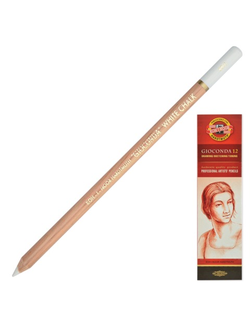 Карандаш меловой KOH-I-NOOR, 1 шт., "Gioconda", белый, 8801001001KS