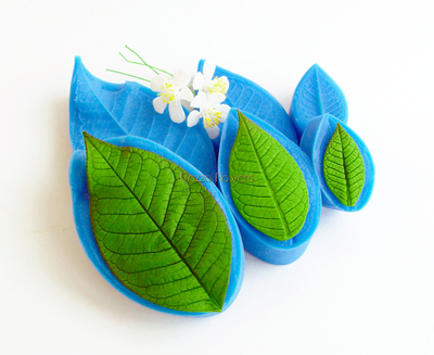 "Лист черемухи" Силиконовый молд (вайнер)