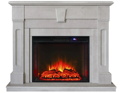 Электрокамин Kellie WT с очагом Sparta 25.5 LED