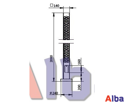 Садовый фонарь Flesh-2m Decor