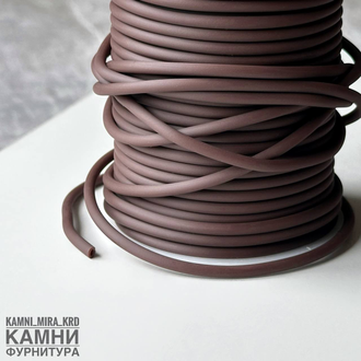 Шнур каучук матовый, цвет и размер в ассортименте, цена за метр