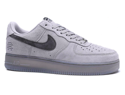 Nike Air Force 1 Low Grey Suede (Серые полностью)