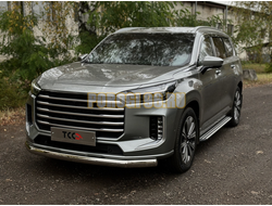 Защита передняя нижняя (овальная) 75х42 мм ТСС для Exeed VX 2023-