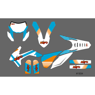 Наклейки на мотоцикл Kayo K1 250 MX 2018 #1942