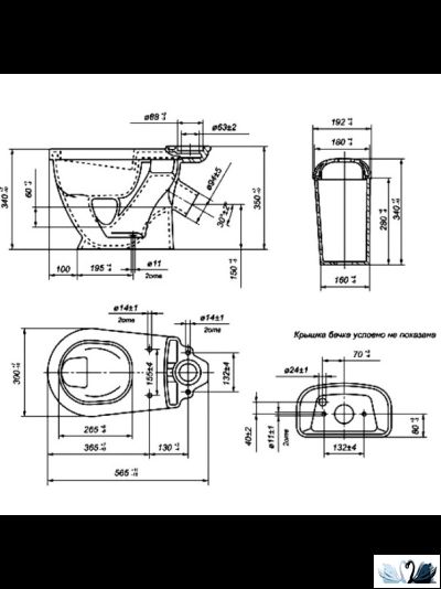 Унитаз Оскольская керамика Детский 47901110022, Стандарт с сиденьем