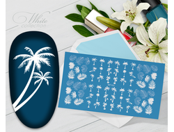 Слайдер с белой геометрией