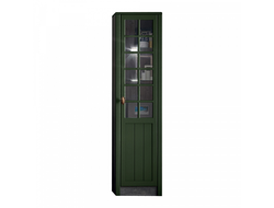 Гостиная Прованс - Витрина Ясень Анкор тёмный/Зелёный Дип