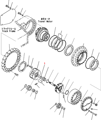 22U-27-21210 Шайба упорная ,   KOMATSU