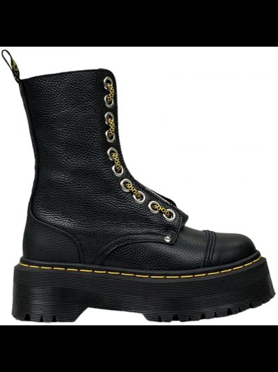 Dr Martens 1490 Sinclair Combs Leather Platform Black