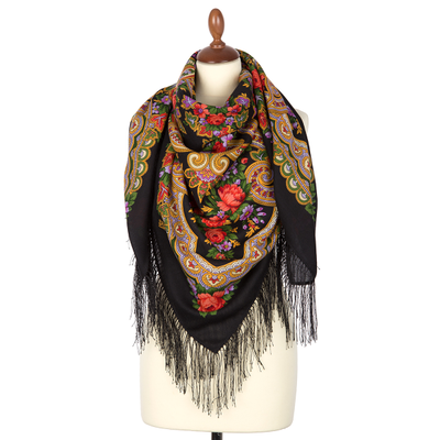 Павловопосадский платок Серенада 11-23