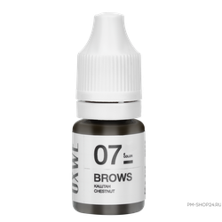 OXWE - Каштан №07 профессиональный пигмент для перманентного макияжа бровей