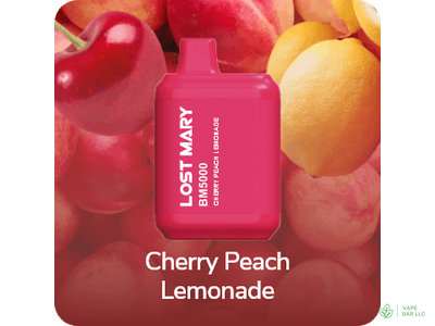 Одноразовая электронная сигарета LOST MARY BM5000, 2%, 14 мл, 650 мАч, 5000 затяжек (Cherry Peach Lemonade)