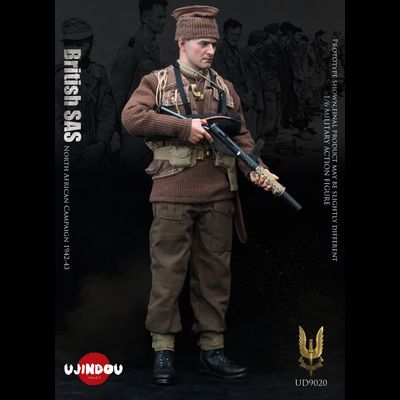 Боец SAS в Северной Африке 1942-1943 г - КОЛЛЕКЦИОННАЯ ФИГУРКА 1/6 WWII BRITISH SAS North African Campaign 1942-43 (UD9020) - UJINDOU