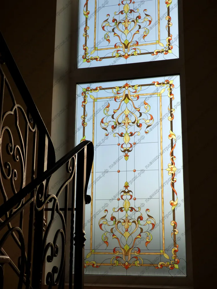 Витражная пленка на окна - Альтернатива шторам - фото 4