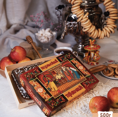 Тульский пряник "Подарок" в коробке с повидлом 500 гр.