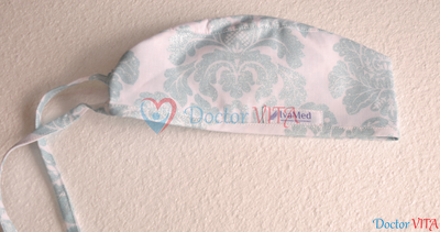 Медицинская шапочка "Голубые блестки"