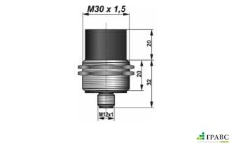 Индуктивный взрывозащищенный датчик SNI 31S-15-D-P12 резьба М30х1,5