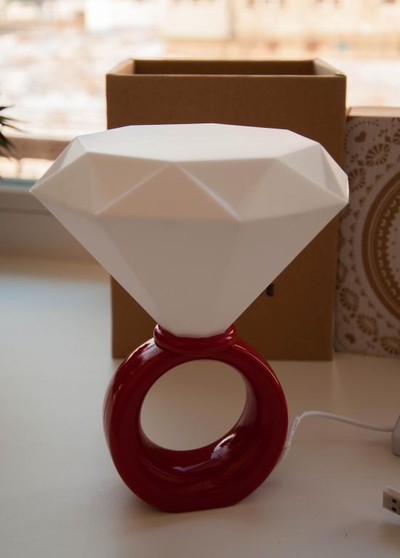 ночник кольцо с бриллиантом