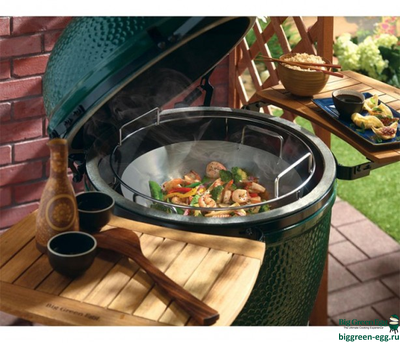 Big Green Egg Сковорода Вок Из Углеродистой Стали