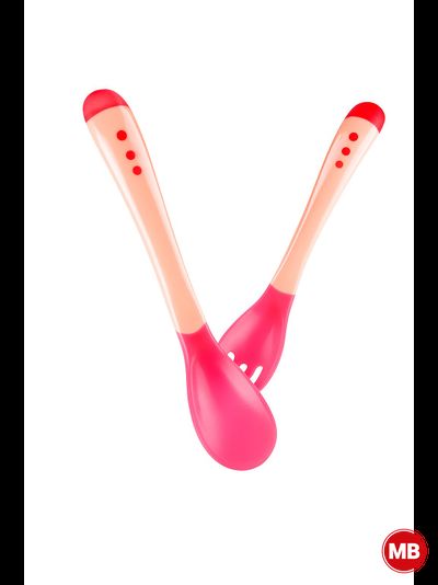 Детская силиконовая термоложка для прикорма