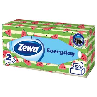 Салфетки косметические Zewa Everyday 6286 2х сл. в кор.100 шт.