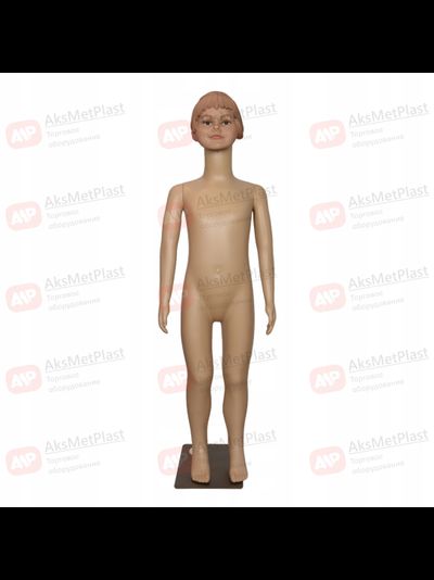 F110 Манекен детский пластиковый рост 110 см на металлической подставке