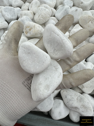 белая галька