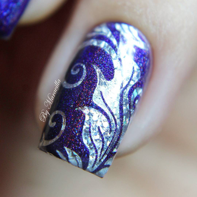 Фольгированный слайдер F 04 - Серебро Песок